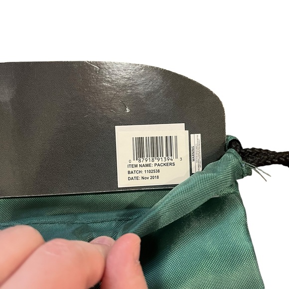 Green Bay Packers Football NFL Licensed Team Spirit Backsack Sports Bag - Picture 7 of 9